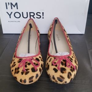 NWT LTS Savannah Leopard Animal Ballerina Flat